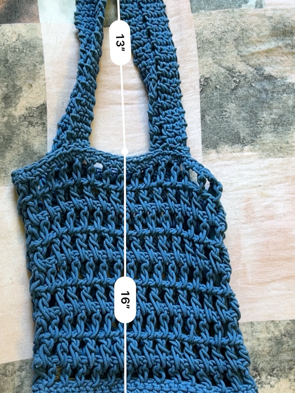 J. Crew Blue Crochet Beach Tote - Picture 10 of 11